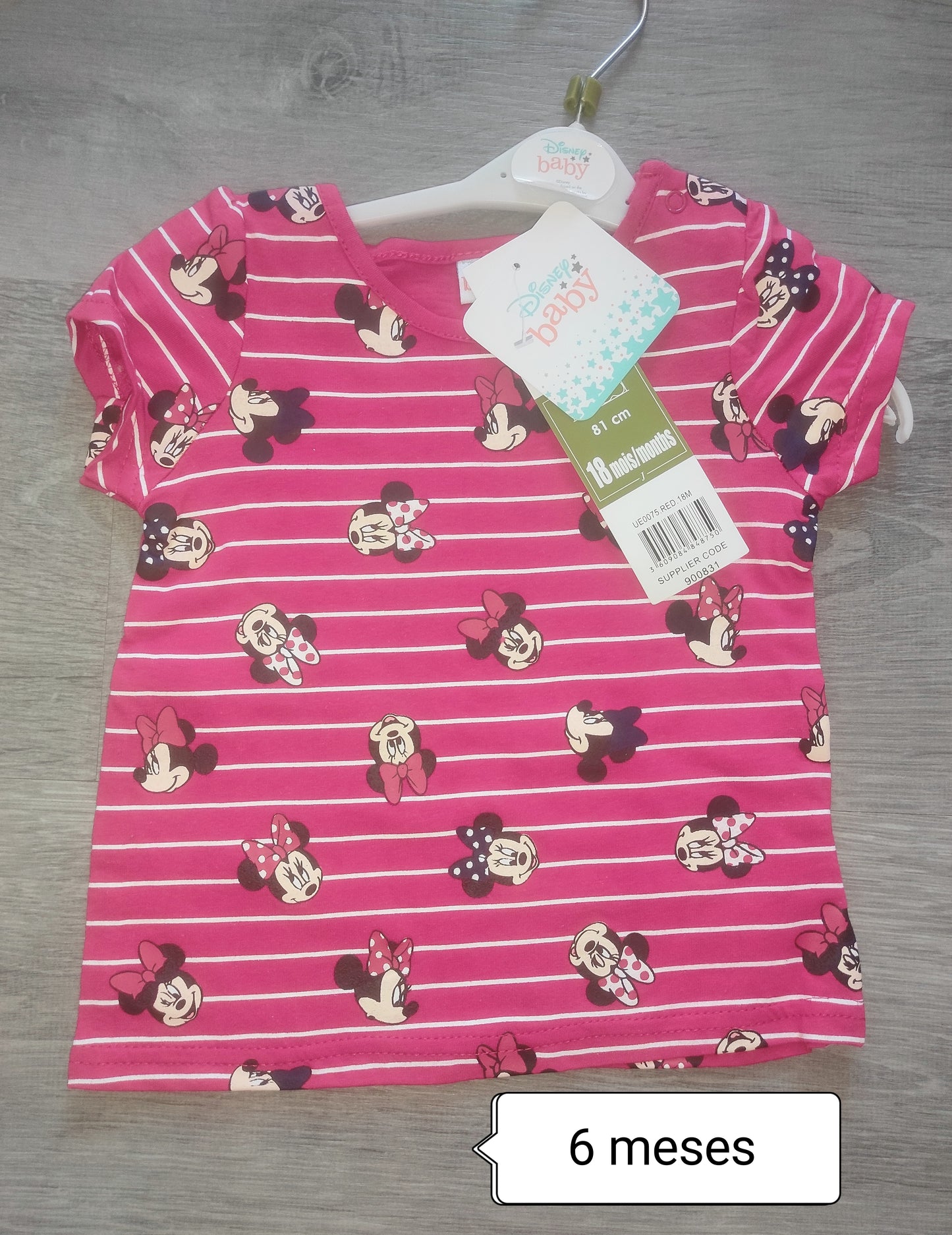 Camiseta Minnie bebé Disney