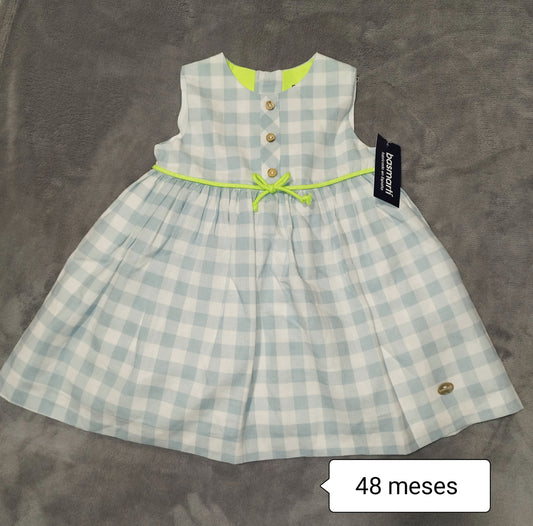 Vestido bebé cuadros vichy