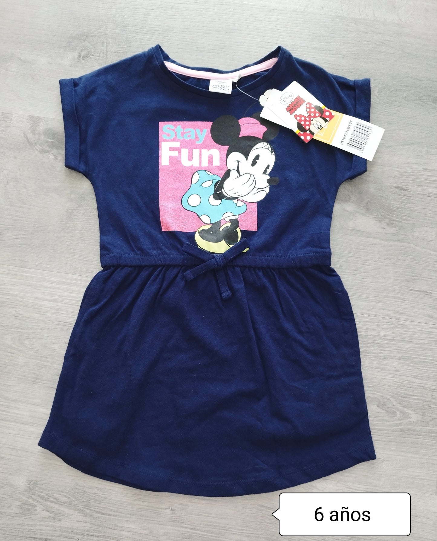 Vestido Minnie niña verano algodón