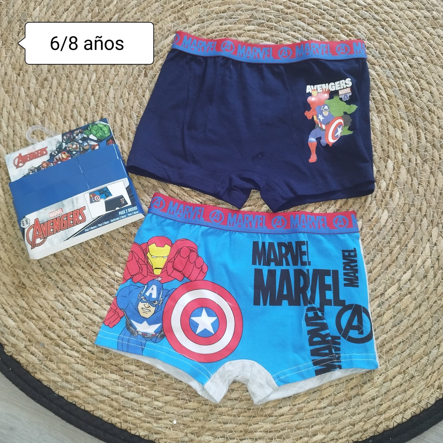Pack 2 boxers niño Marvel Avengers – ropa interior infantil