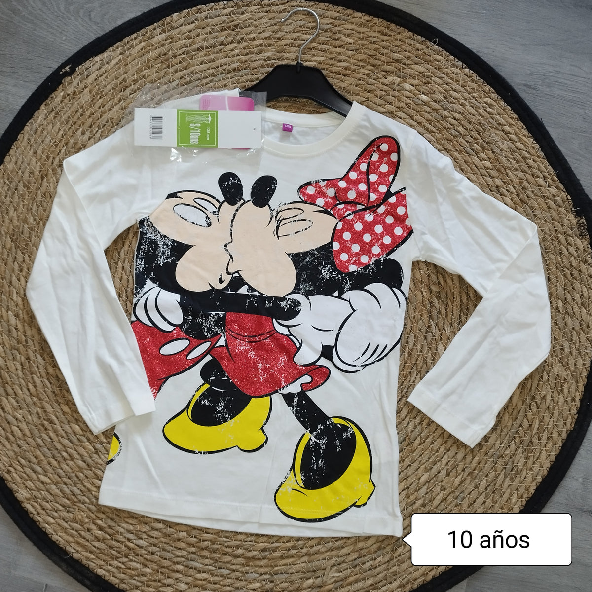 Camiseta Minnie manga larga