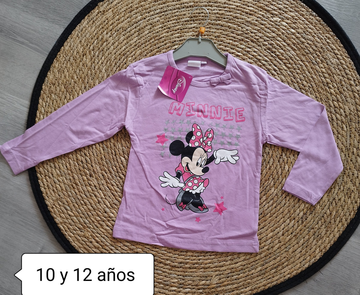 Camiseta Minnie manga larga