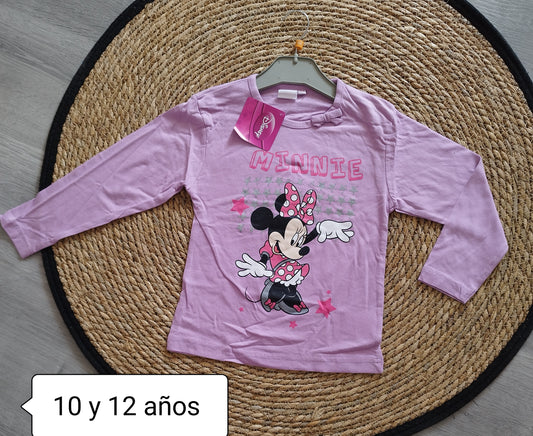 Camiseta Minnie manga larga