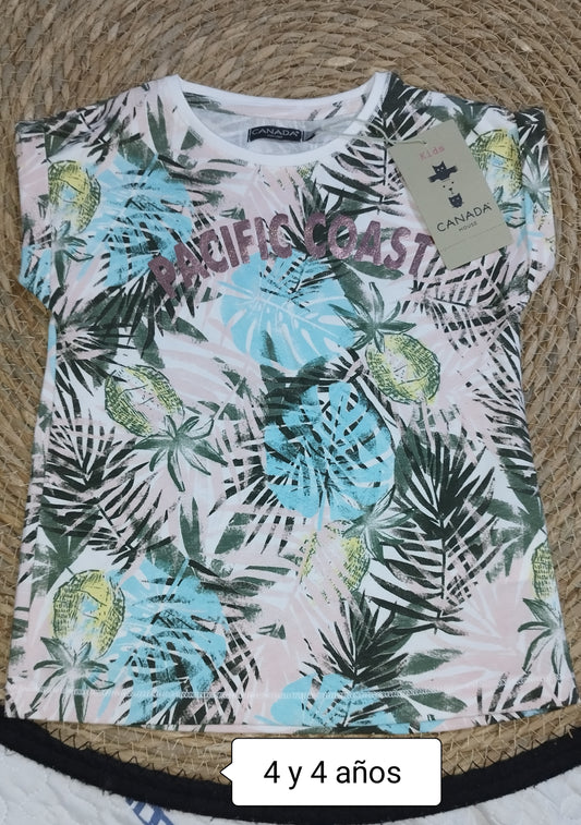 Camiseta niño tropical