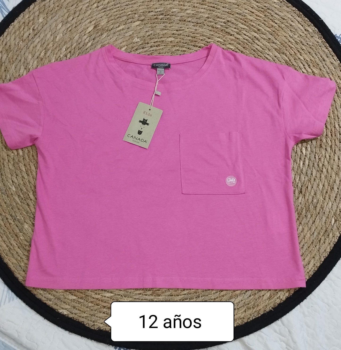 Camiseta niña rosa School’s Out verano