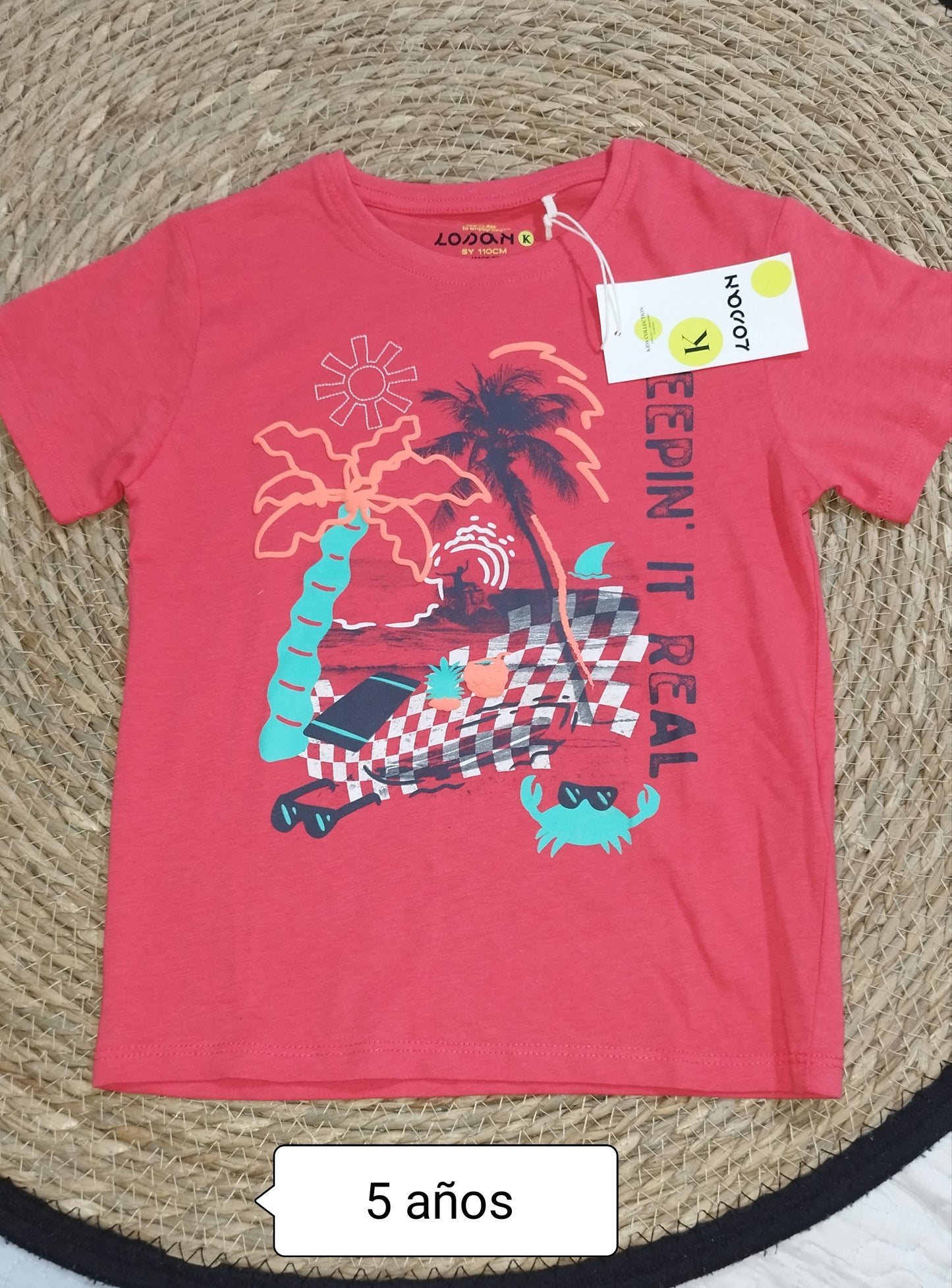 Camiseta niño LOSAN palmeras