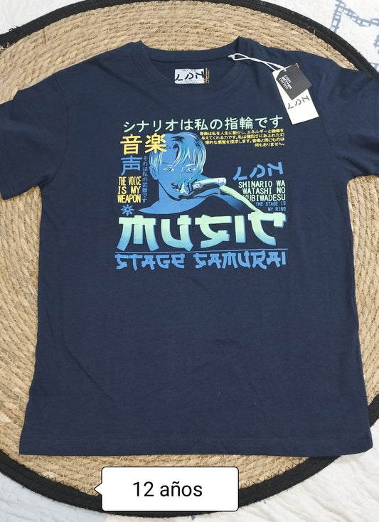 Camiseta niño LOSAN azul marino