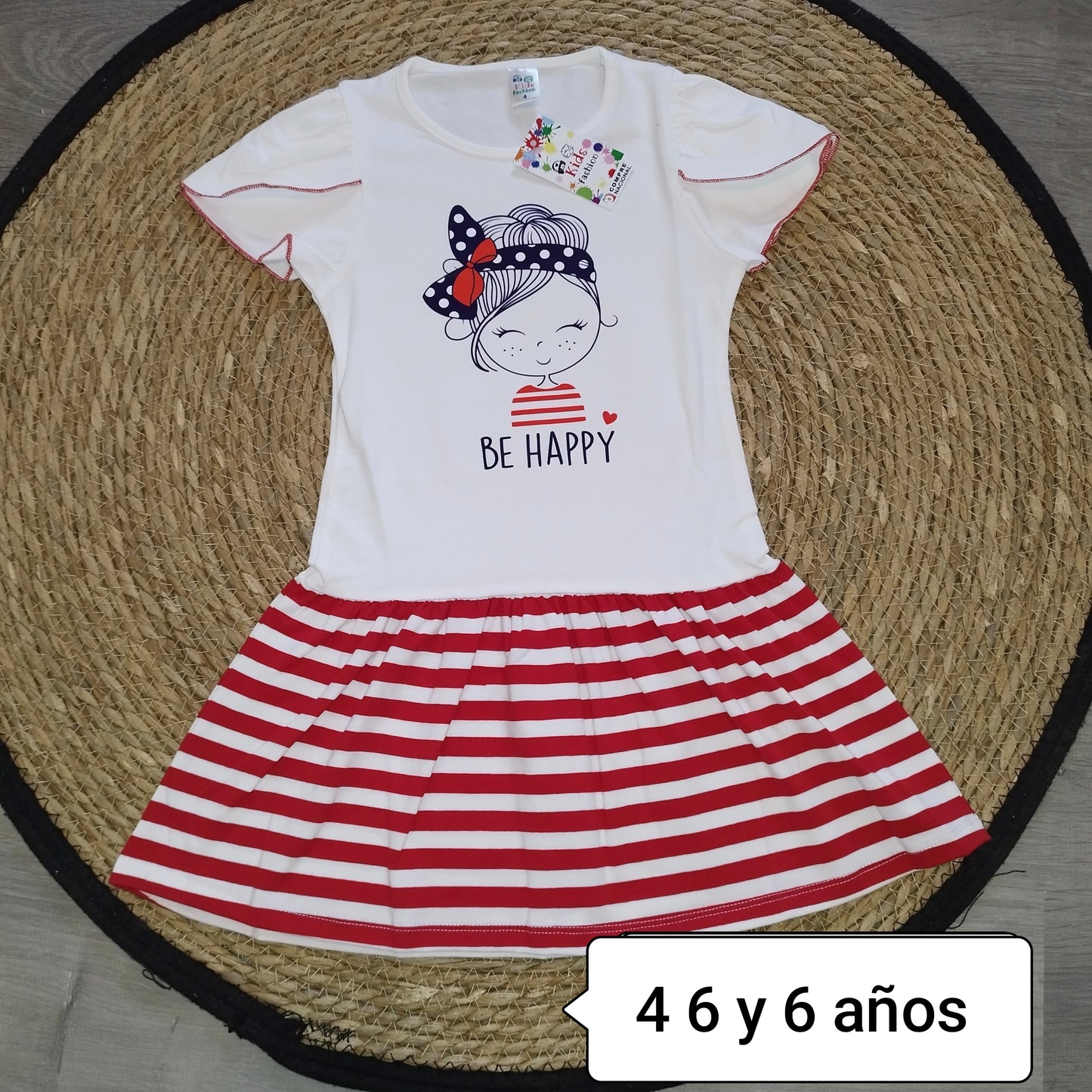 Vestido niña Be Happy