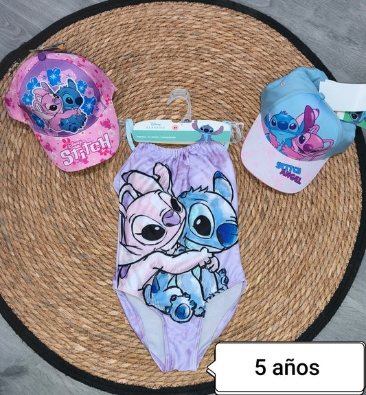 Bañador niña Stitch y Angel