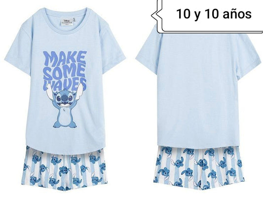 Pijama infantil Stitch azul