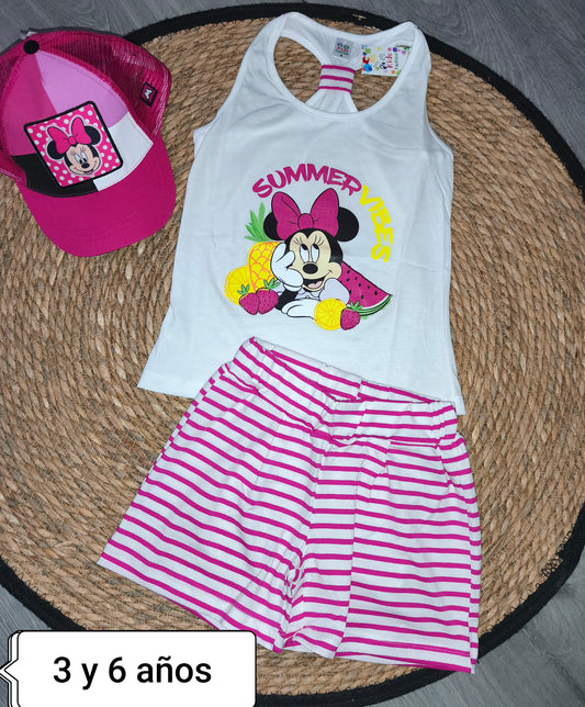 Conjunto niña verano Minnie Mouse