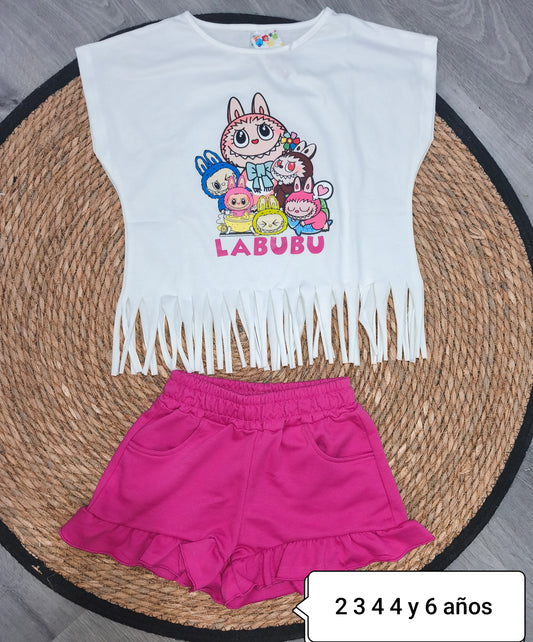 Conjunto niña verano Labubu