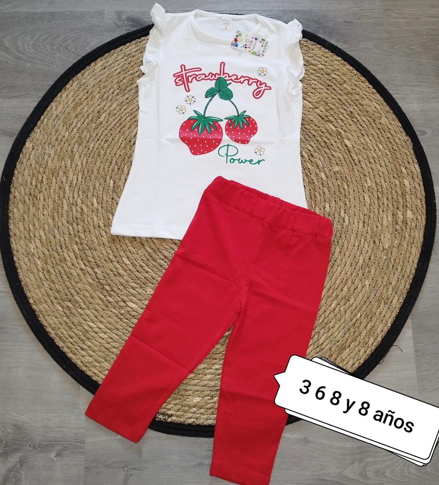 Conjunto niña Strawberry Power
