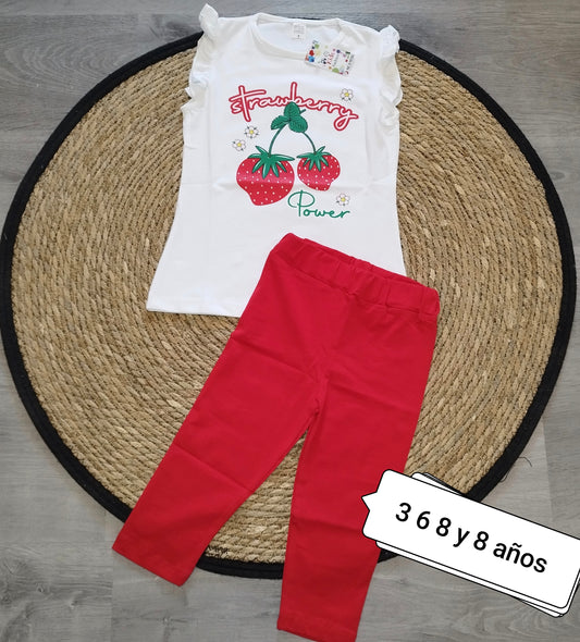 Conjunto niña Strawberry Power