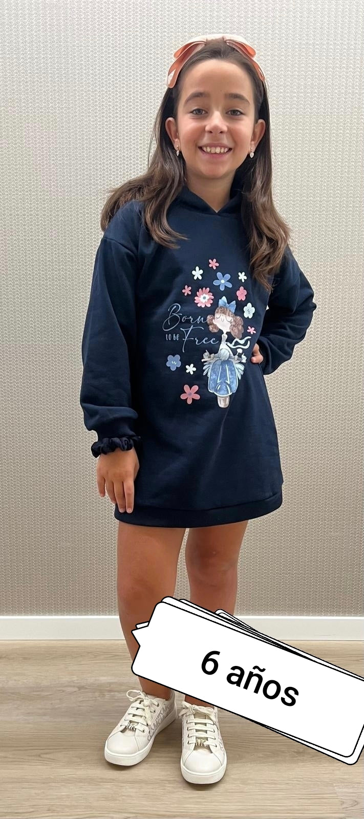 Vestido sudadera niña