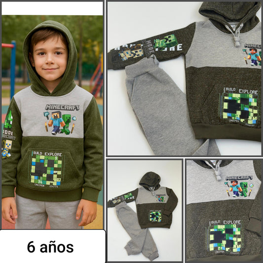 Conjunto niño Minecraft