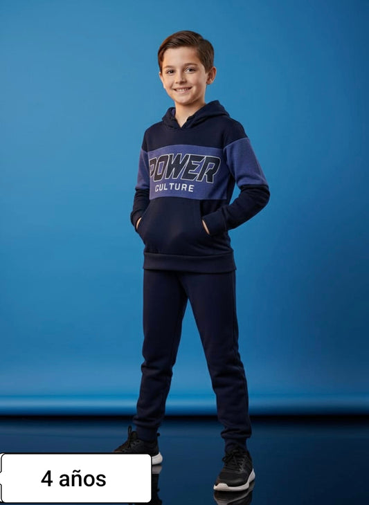 Conjunto niño deportivo azul