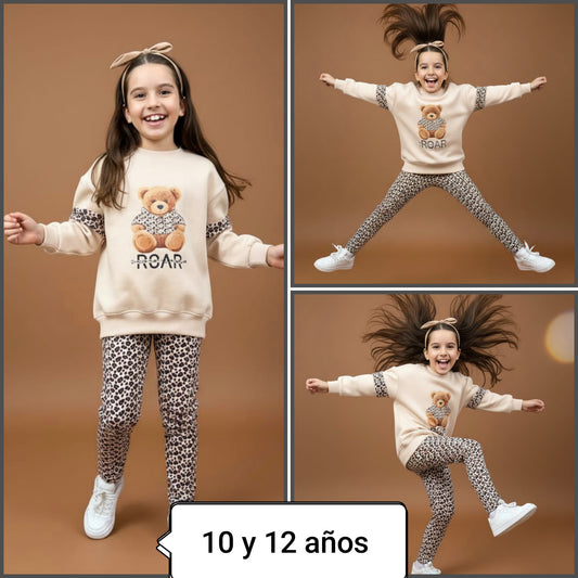 Conjunto niña osito
