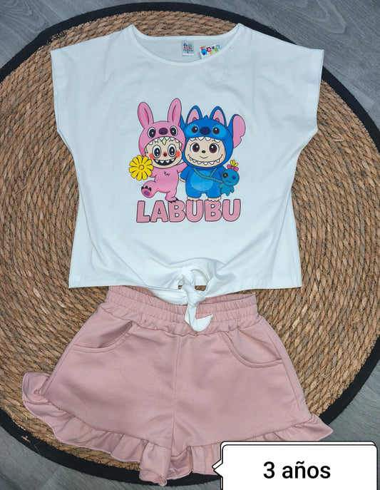 Conjunto niña verano Labubu