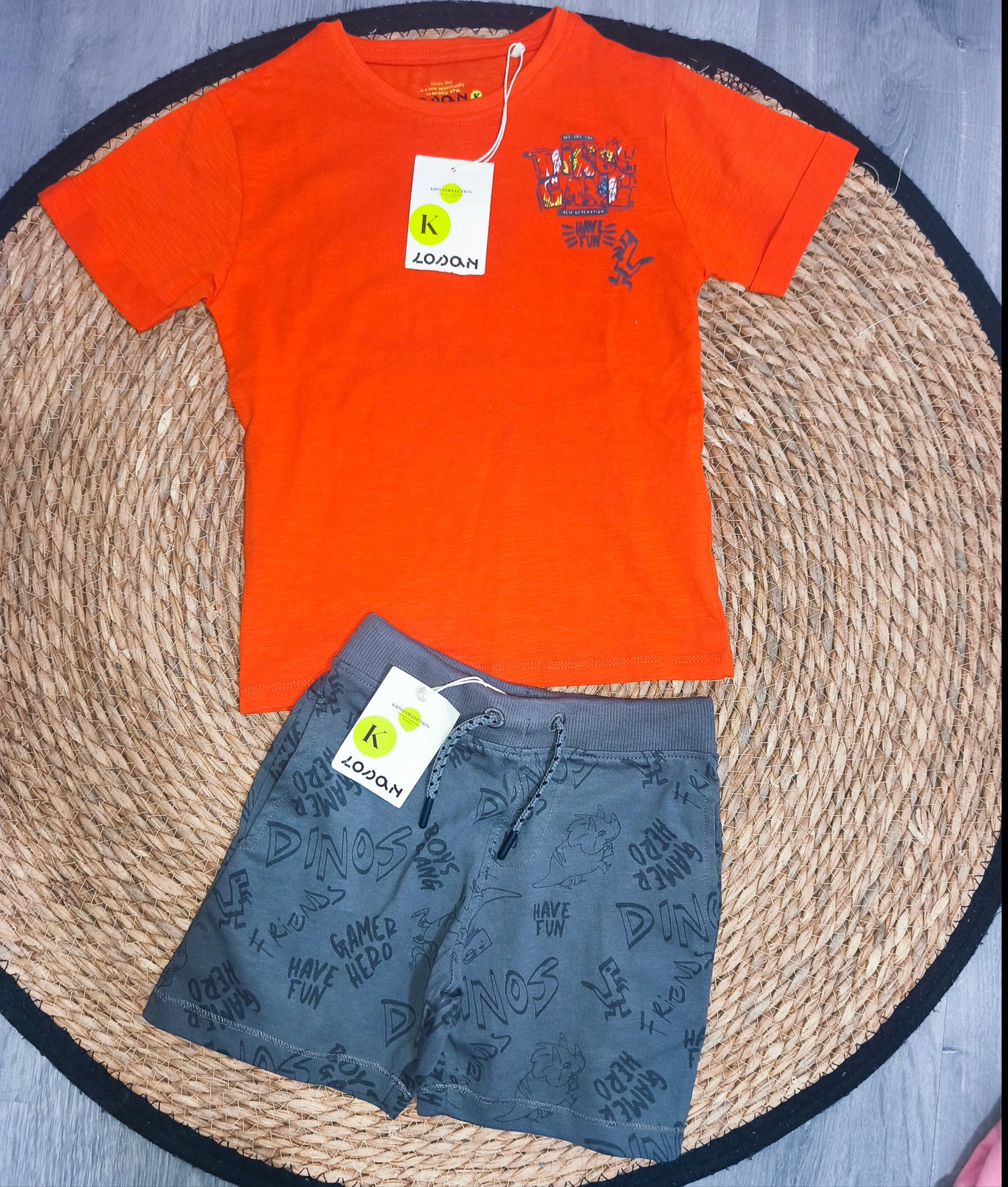 Conjunto niño verano “Dinos