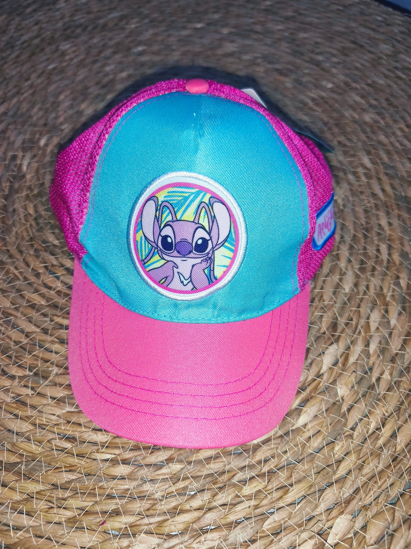 Gorra infantil Angel (Stitch) rosa y turquesa 54cm