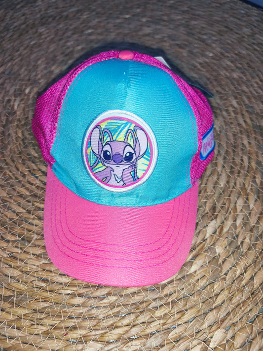 Gorra infantil Angel (Stitch) rosa y turquesa 54cm